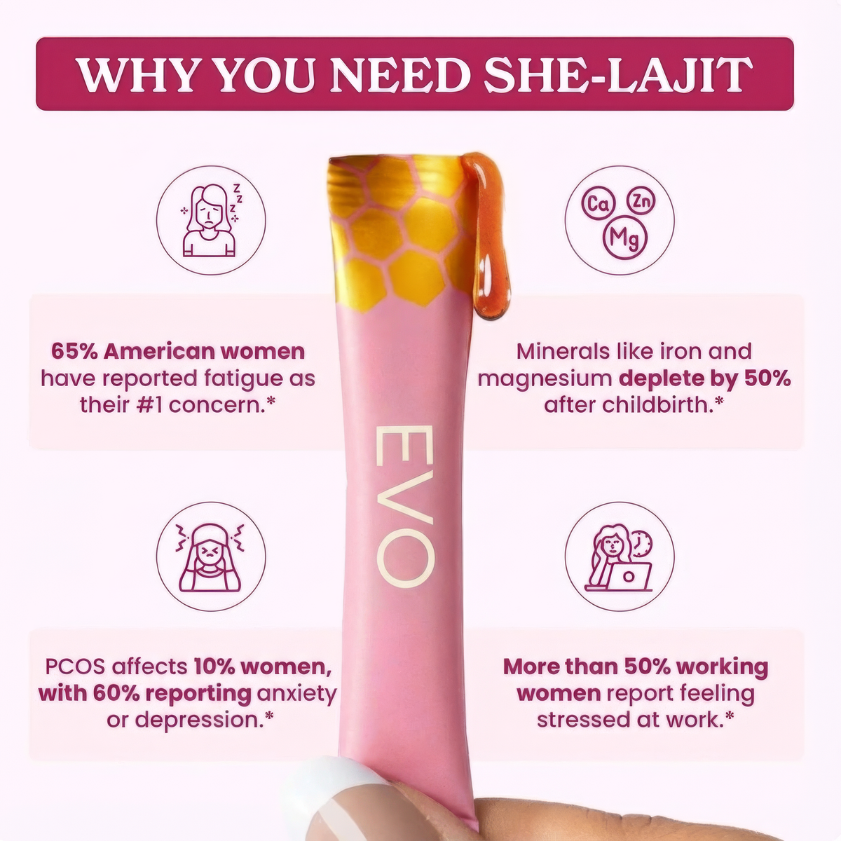 SHE-Lajit Honey Sticks